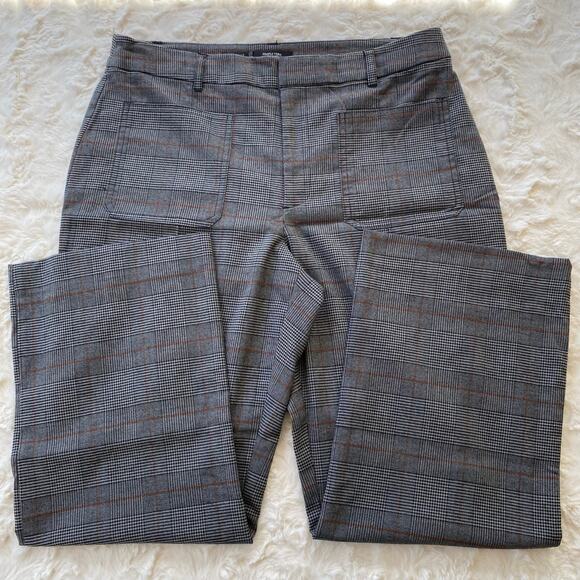 Simply Vera Vera Wang Women's Plaid Cropped Bootcut Pants Size 12 Trousers - Picture 1 of 9